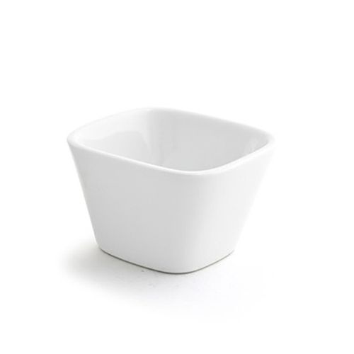 Front Of The House&reg; Mod&reg; White Porcelain 7 Oz Square Bowl