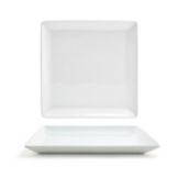 Front Of The House&reg; Mod&reg; White Porcelain 10" Square Plate