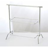 Culinaire&trade; Rectangular Chrome 2-Tier Riser w/ China Platter