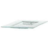 Buffet Euro Small Rectangular Green Glass Platter