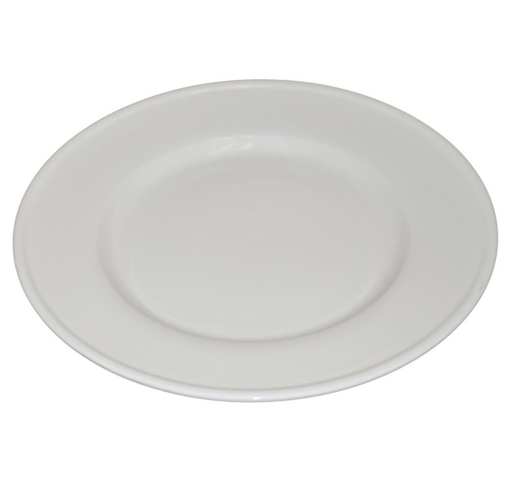 Buffet Euro 16" Round White Porcelain Platter