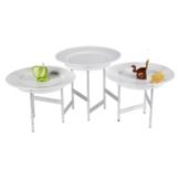 Buffet Euro Metal Tri-Level Stand w/ Three 11" Table Tops