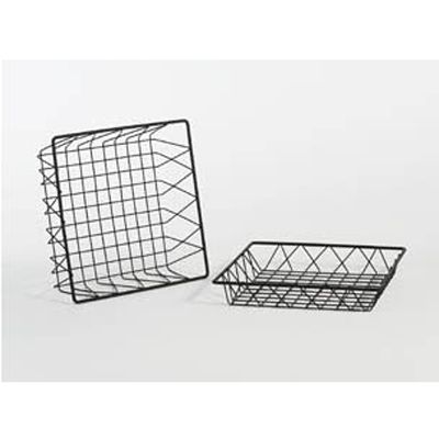 Buffet Euro 11" Black Square Wire Basket