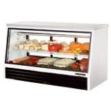 True&reg; 2-Sliding Door 1-Shelf Low-Height 25 Cu Ft Deli Case