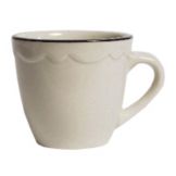 Tuxton 3-1/2 Oz Demitasse Cup, Shell Series, American White