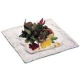 Square Glass Platter, Ocean Clear Glass
