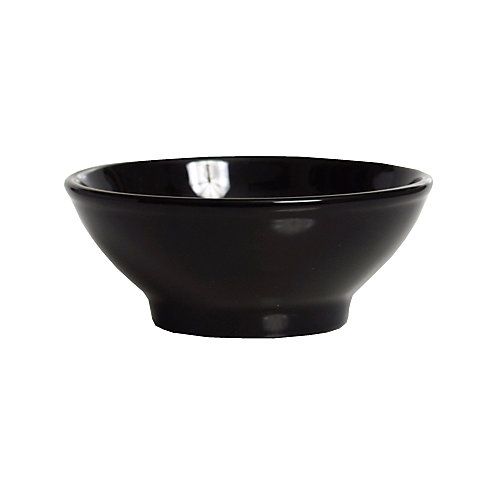 Tuxton&reg; 25 Oz. Black Menudo/Salad Bowl