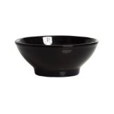 Tuxton&reg; 25 Oz. Black Menudo/Salad Bowl