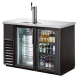 True&reg; Glass Door Back Bar Direct Draw Beer Dispenser, 245 Cans