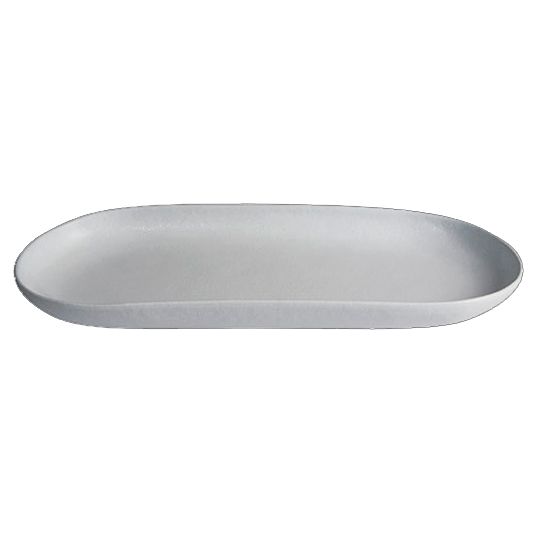 Bugambilia White Resin Coated Large 85.5 Oz Oval Buffet Platter