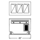 Randell&reg; 48" Enclosed Cabinet Base Hot Food Table