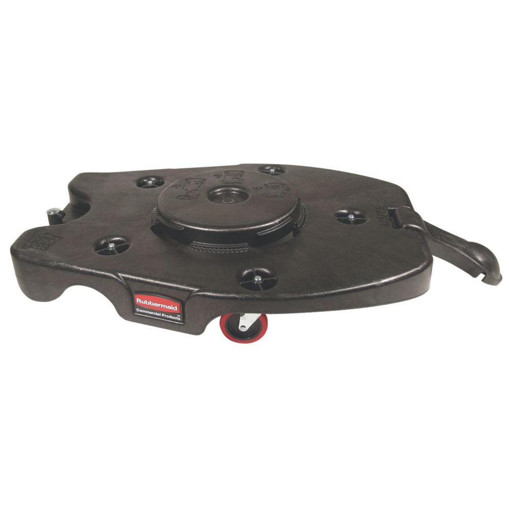 Rubbermaid&reg; Black Trainable Dolly for Brute Container