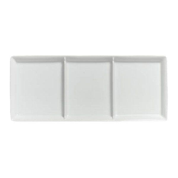 Steelite Worthy, Noble & Kent Porcelain 3-Compartment Tray