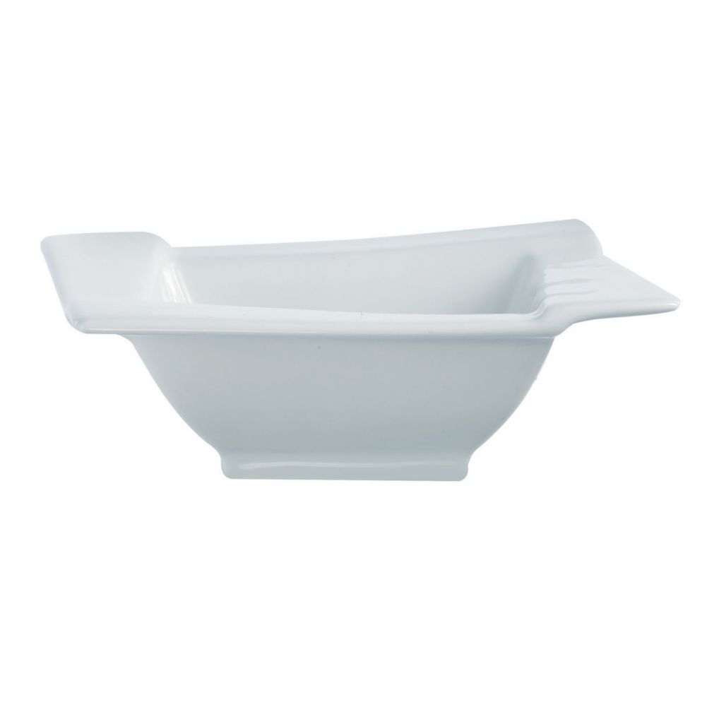 Cardinal Arcoroc Appetizer Porcelain 2-1/4 Oz Square Rim Bowl