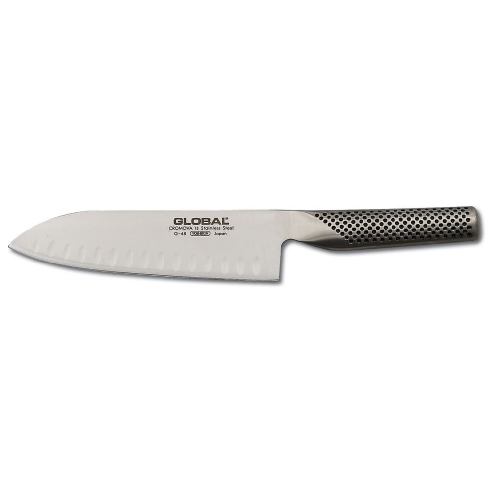 Global&reg; 7" Santoku Hollow Ground Knife