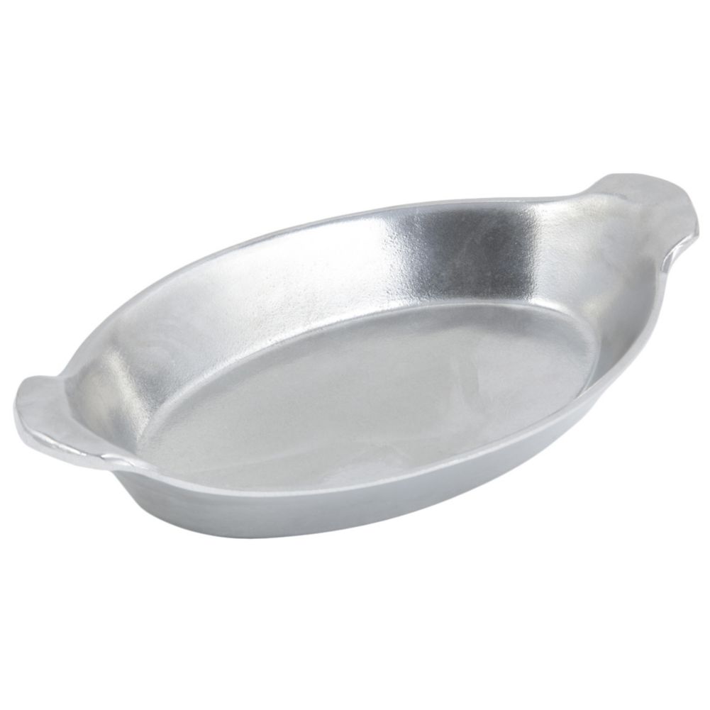 Bon Chef Pewter Glo Oval 30 oz Au Gratin Dish - Case