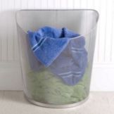 Design Ideas Silver Mesh Slant Bin