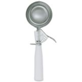 Update International White 4-2/3 Oz Plastic Handle Dishers