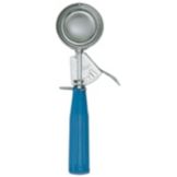 Update International Blue 2.75 Oz Plastic Handle Dishers