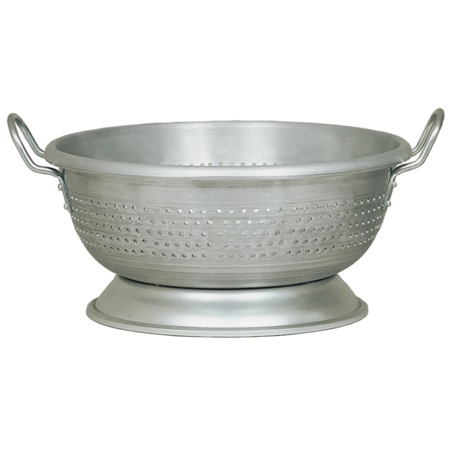 Update International Aluminum 16 Qt Colander with Handles & Base
