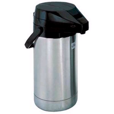 Update International Satin Finish S/S 2.5 L  Airpot w/ Black Lever-Top