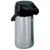 Update International Satin Finish S/S 2.5 L  Airpot w/ Black Lever-Top
