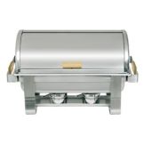 Update International Heavy Duty Gold Accented Roll-Top 8 Qt Chafer