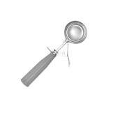 Update International Grey 4 Oz Plastic Handle Dishers