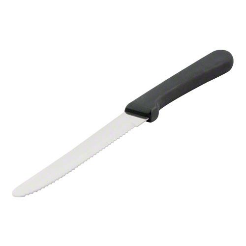 Update International Heavy Gauge Round Tip Plastic Handle Steak Knife