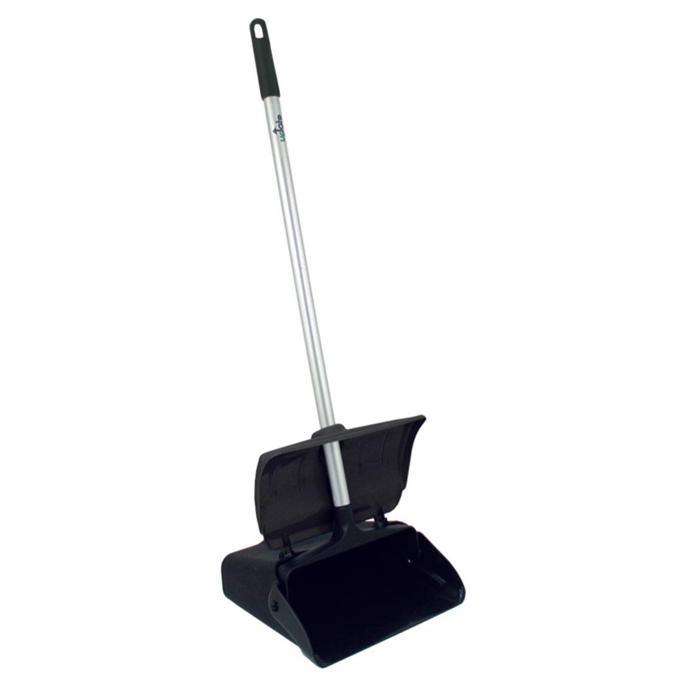 Update International Lobby Dust Pan w/ Hopper & Aluminum Handle
