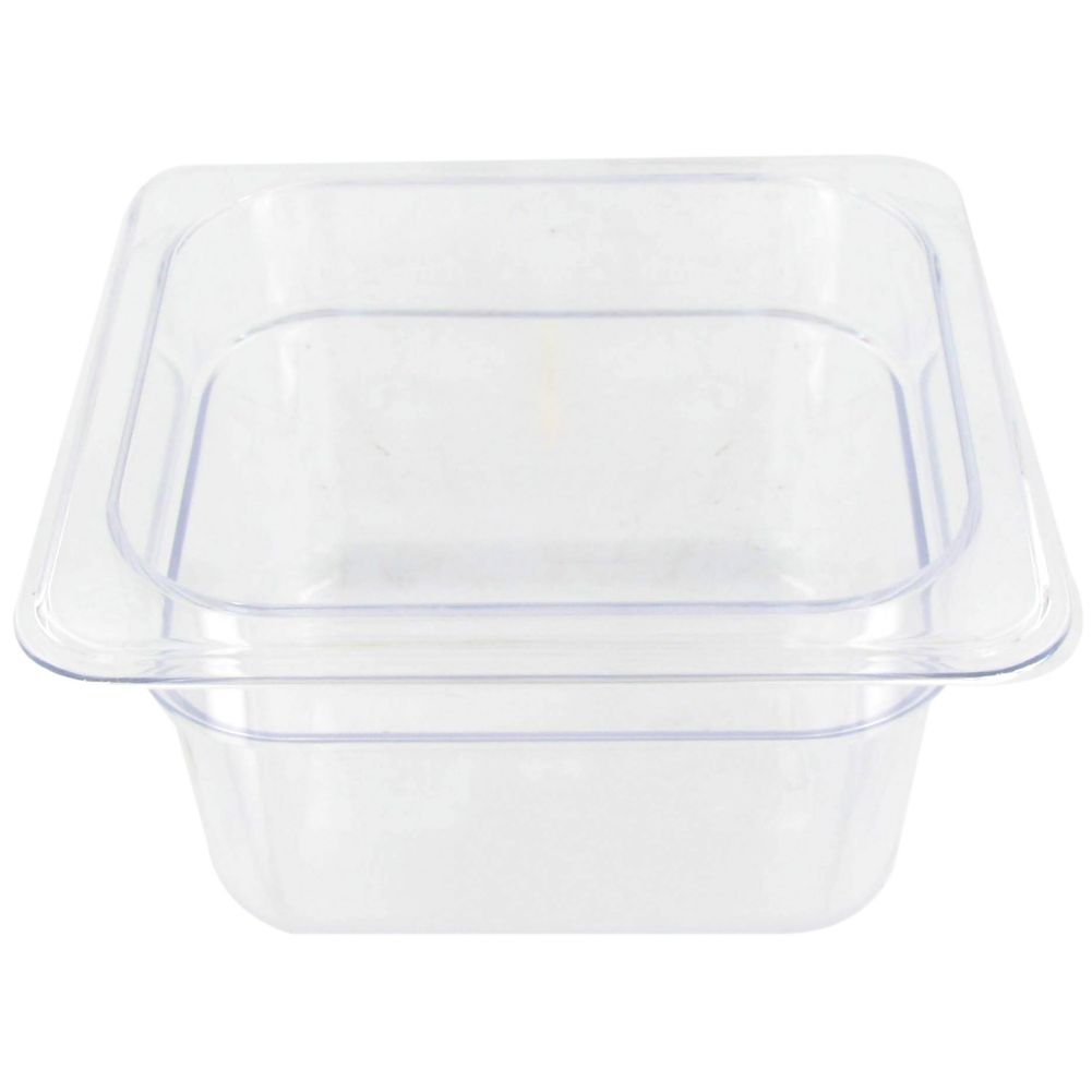 Update International Clear Polycarbonate Sixth Size 4" Deep Pan
