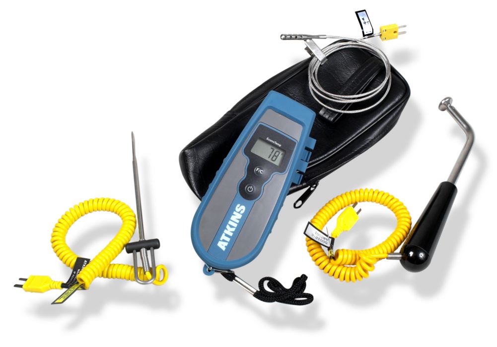 Cooper Atkins EconoTemp Thermocouple Kit #3 w/ 3 Probes & Case