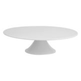 White Melamine Cake Stand, 12-7/8" x 3-1/4"