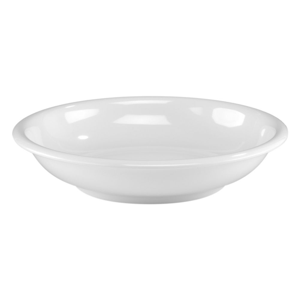 White Round Medium Deep Bowl, 14-1/2" x 3"