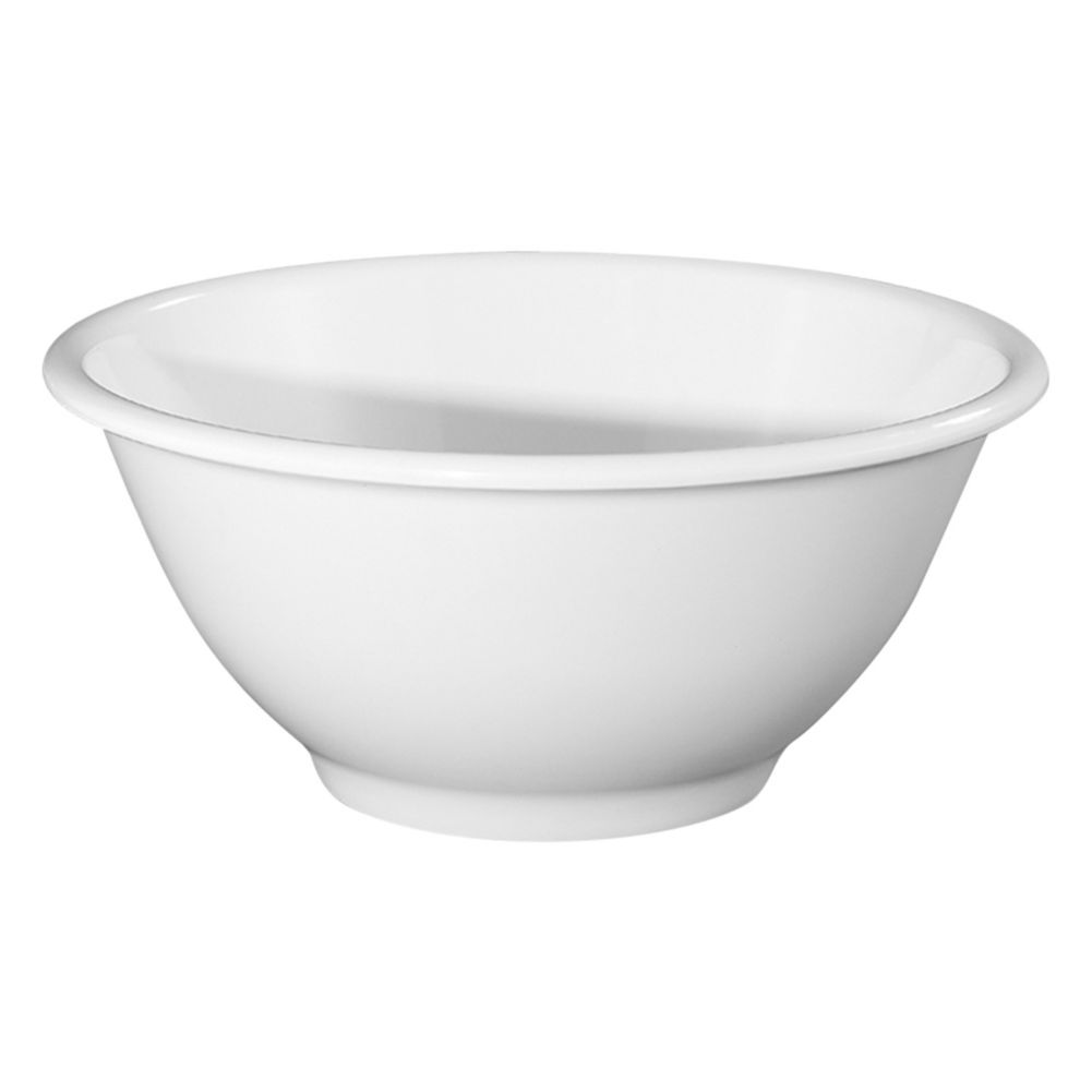 White Round Deep Bowl, 15" x 6-3/4"
