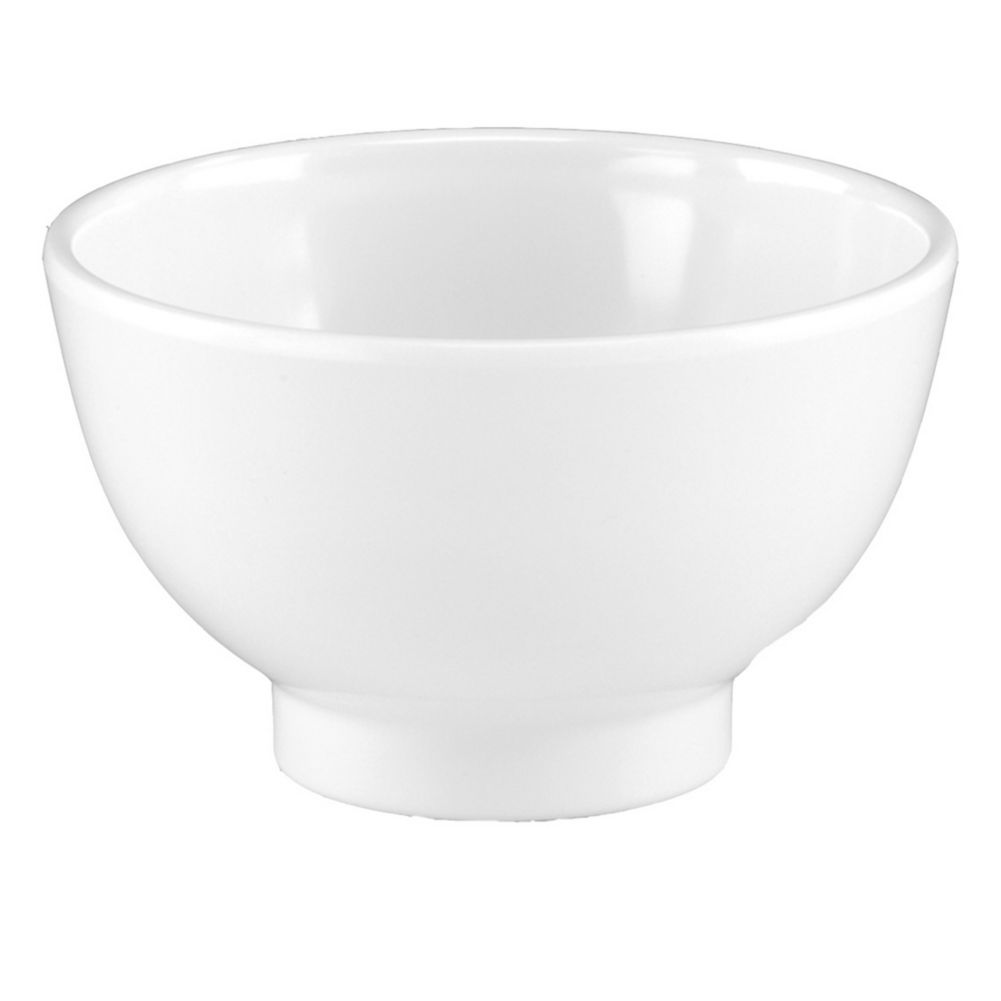 OCA Bianca White Bolo Melamine Bowl, 5-3/4" x 3-3/8"
