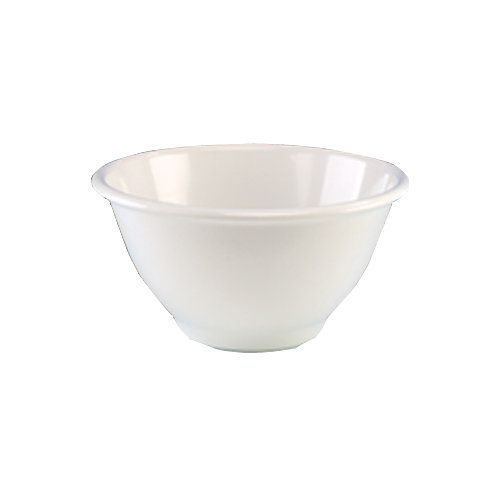 OCA Bianca White Round Melamine Deep Bowl, 8" x 3-3/4"