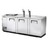 True&reg; S/S Club Top Direct Draw Beer Dispenser f/ 4 Half Barrels