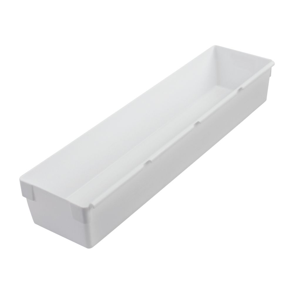 Rubbermaid White Plastic Drawer Organizer, 12" x 3"