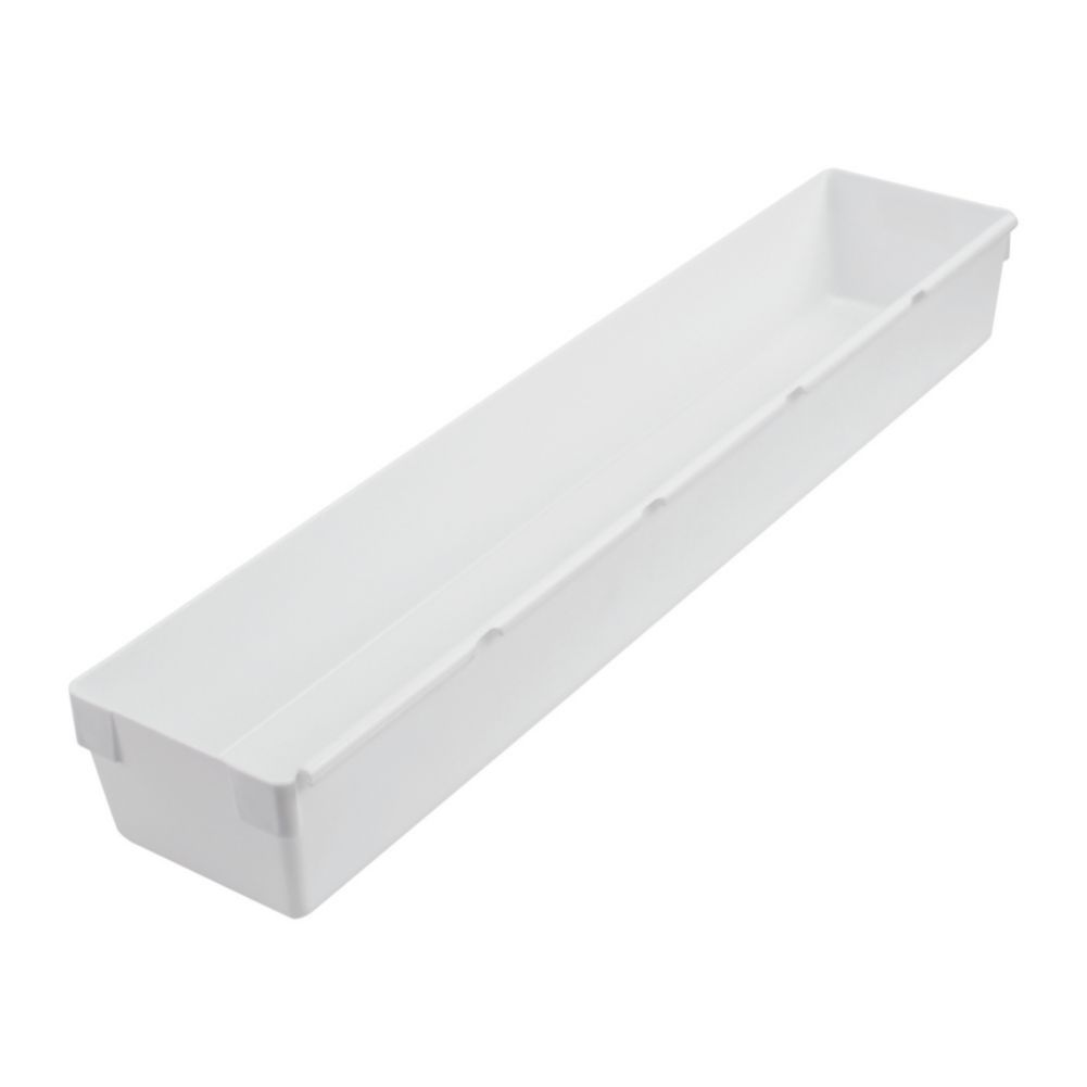 Rubbermaid White Plastic Drawer Organizer, 15" x 3"