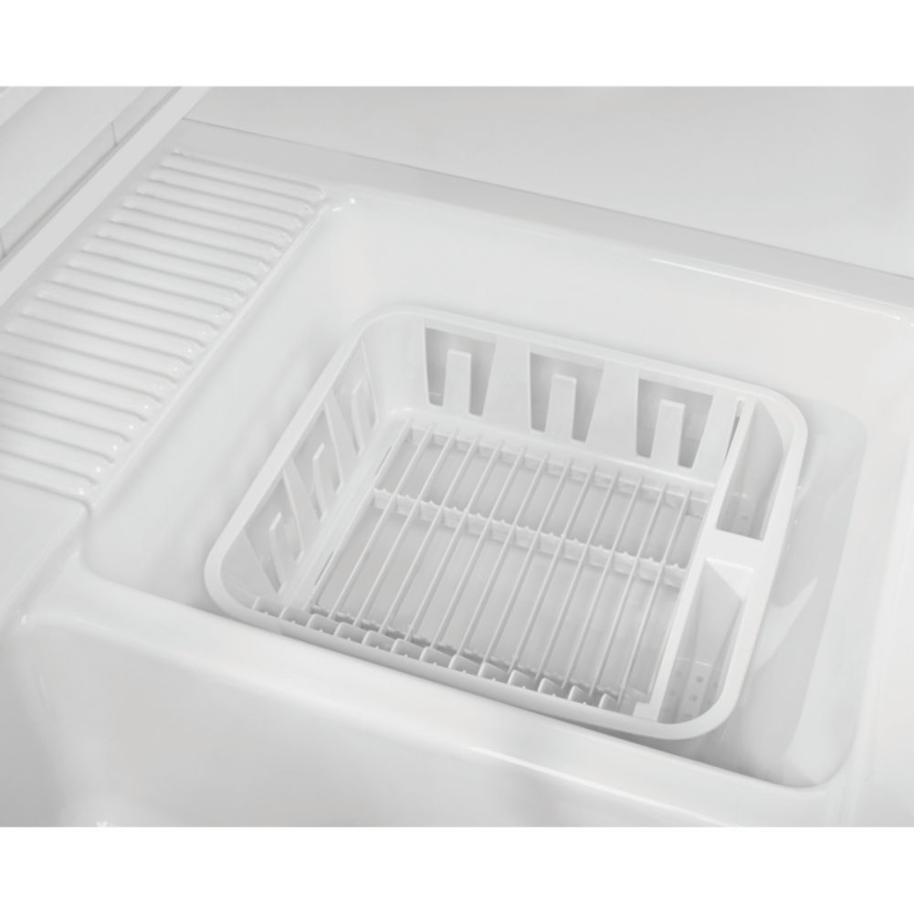 Rubbermaid White Plastic 14" Dish Drainer
