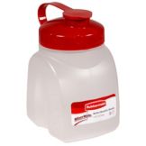 Rubbermaid MixerMate Clear 1 pt Bottle w/ Chili Red Lid