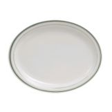 Tuxton&reg; Green Bay 13.25" x 10.25" Eggshell Oval Platter