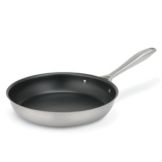 Intrigue Mirror Finish S/S 10-15/16" Fry Pan w/ Non-Stick Coating
