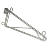 Focus Foodservice Chrome Single Wall Brackets For 14" Wide Shelf