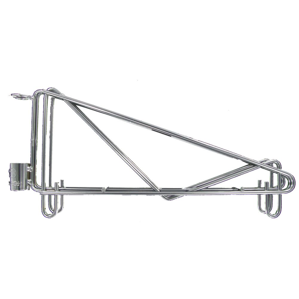 Focus Foodservice Chrome Double Wall Brackets For 24" Wide Shelf