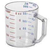 Cambro Clear Camwear&reg; 1 cup Dry Measuring Cup