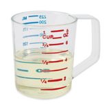 Rubbermaid Bouncer&reg; Clear Plastic 1 cup Measuring Cup