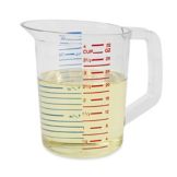 Rubbermaid Bouncer&reg; Clear Plastic 1 Qt Measuring Cup