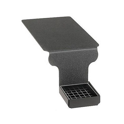 Cal-Mil&reg; Black Rectangular Base Edge of Table Drip Tray